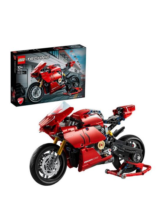 front image of lego-technic-ducati-panigale-v4-r-42107