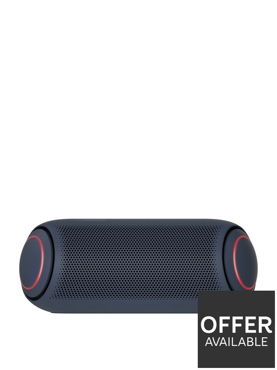 front image of lg-xboom-go-pl7-portable-bluetooth-speaker-with-meridian-technology-dual-action-bass