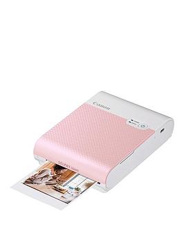 Canon    Selphy Square Qx10 Instant Photo Printer - Pink - Instant Printer Only