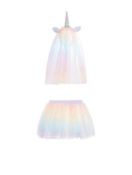 Monsoon   Girls Rainbow Brights Unicorn Dress Up - Multi