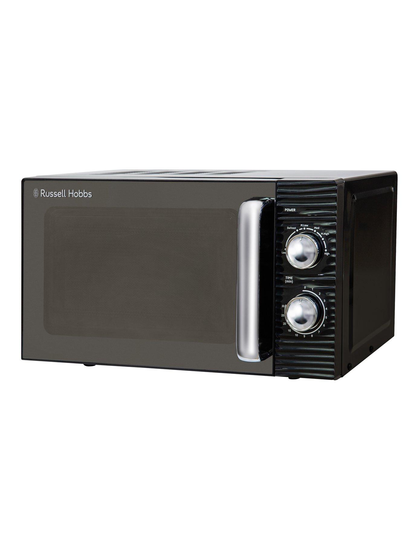stillFront image of russell-hobbs-rhm1731-inspire-black-compact-manual-microwave