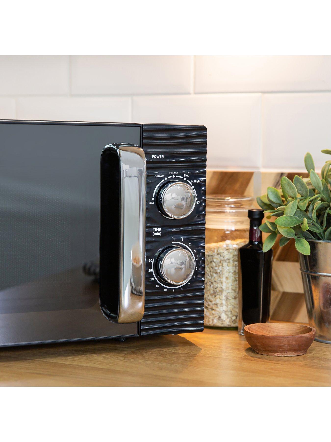  image of russell-hobbs-rhm1731-inspire-black-compact-manual-microwave