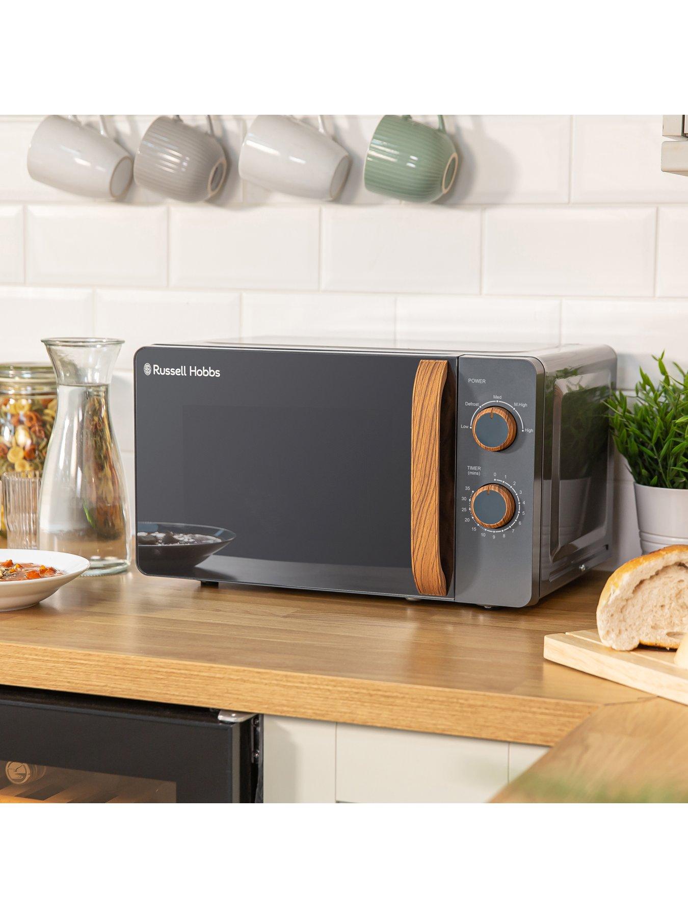 Image 3 of 8 of Russell Hobbs RHMM713G Scandi Compact Grey Manual Microwave
