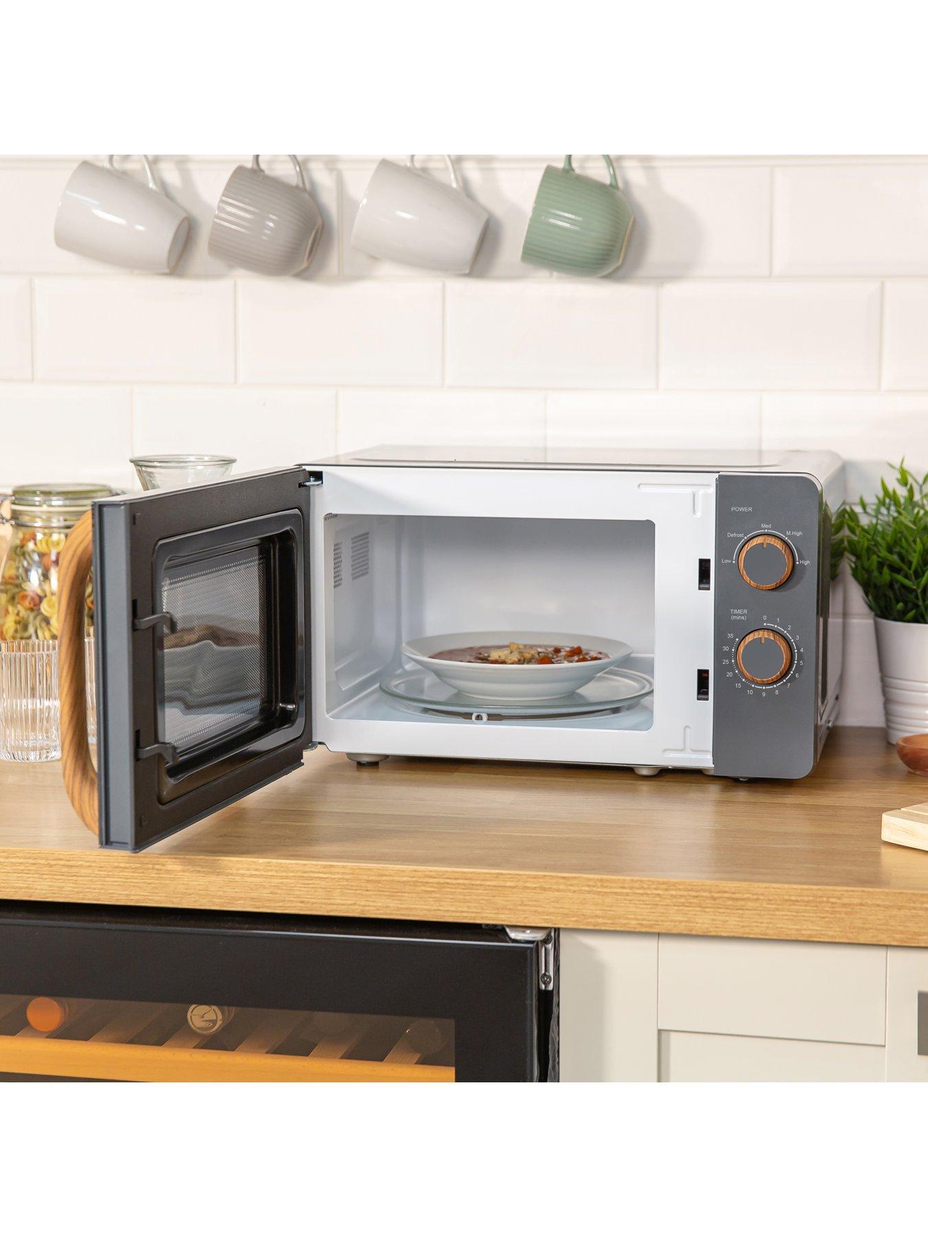 Image 4 of 8 of Russell Hobbs RHMM713G Scandi Compact Grey Manual Microwave