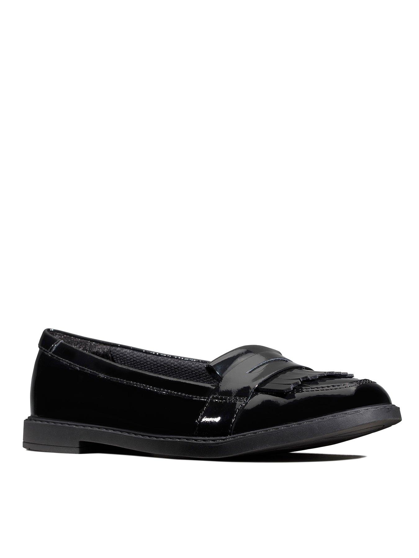 black patent moccasins