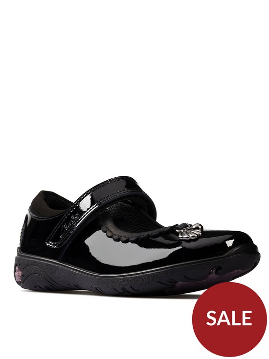 front image of clarks-toddlernbspsea-shimmer-mary-jane-school-shoe-black-patent