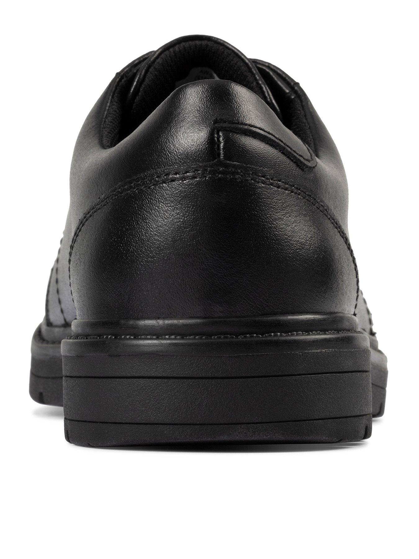 Clarks Youth Loxham Pace Lace Up School Shoe - Black | littlewoods.com