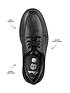  image of clarks-youth-loxham-pace-lace-up-school-shoe-black