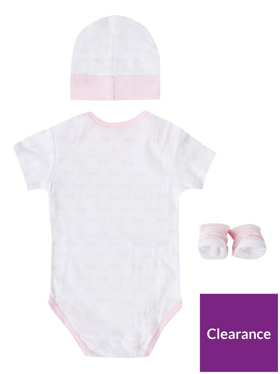 back image of juicy-couture-baby-girls-3-piece-body-suit-set