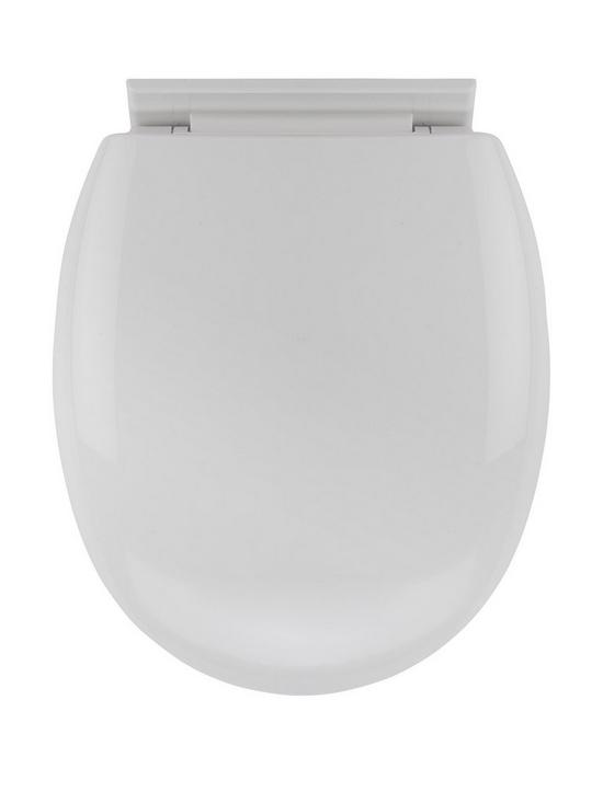 front image of croydex-soft-close-anti-bacterial-toilet-seat