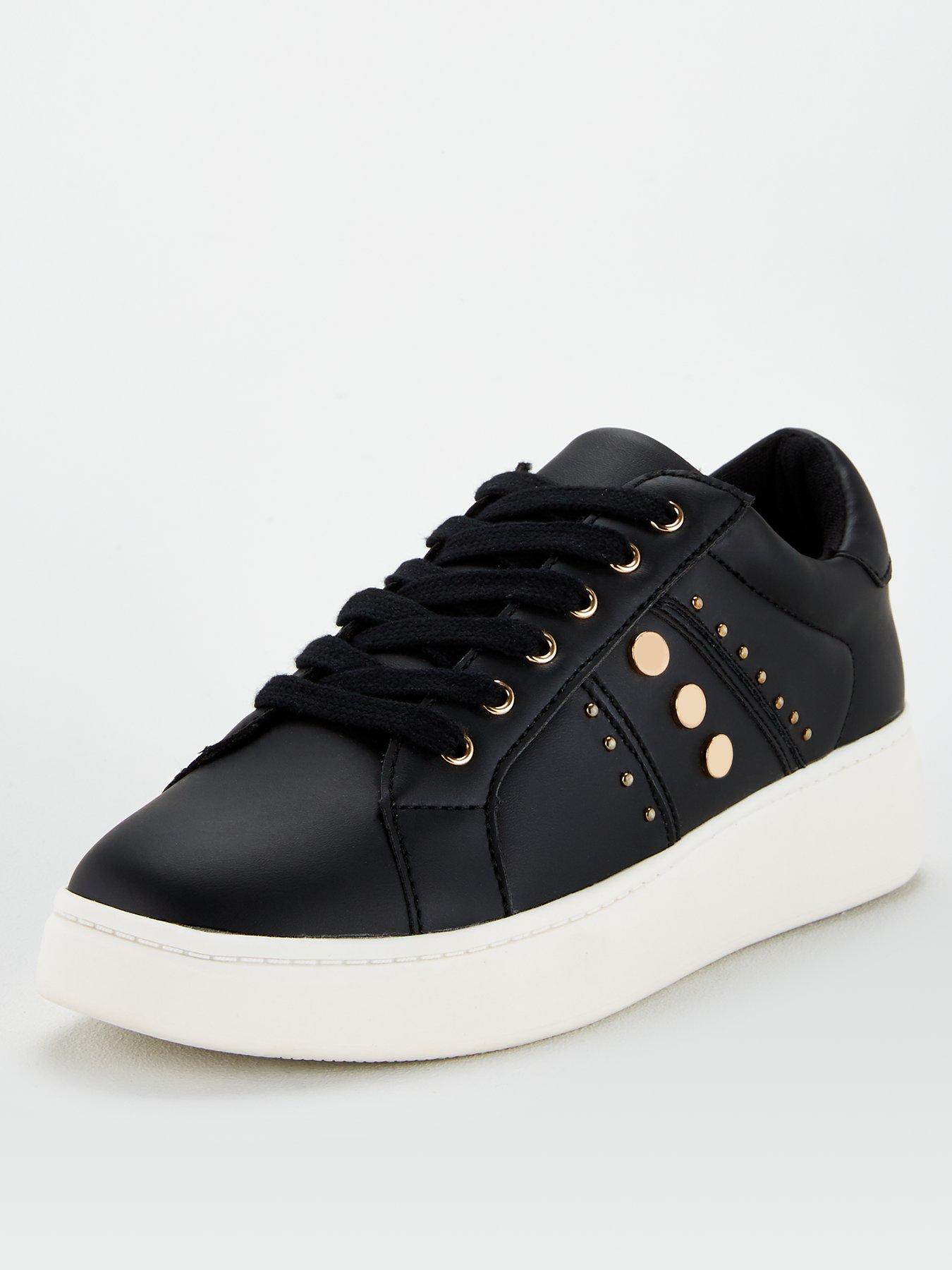 women's black pump trainers