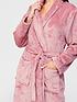  image of v-by-very-longer-length-super-soft-dressing-gown-rose-pink