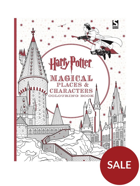 front image of harry-potter-magical-places-and-characters-colouring-book