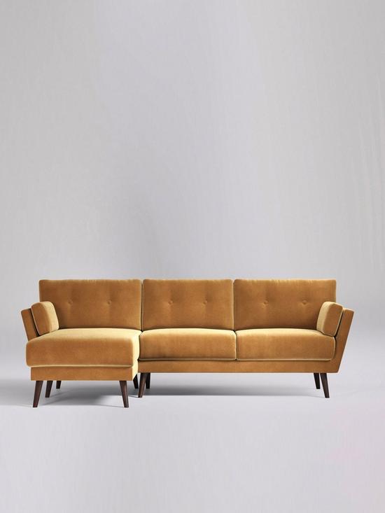 front image of swoon-sala-fabric-left-hand-corner-sofa