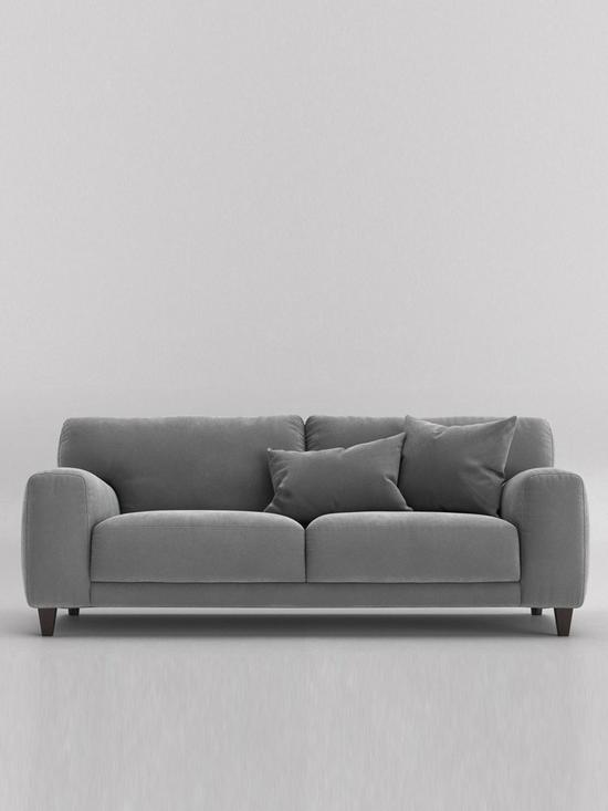 front image of swoon-edes-fabric-2-seater-sofa