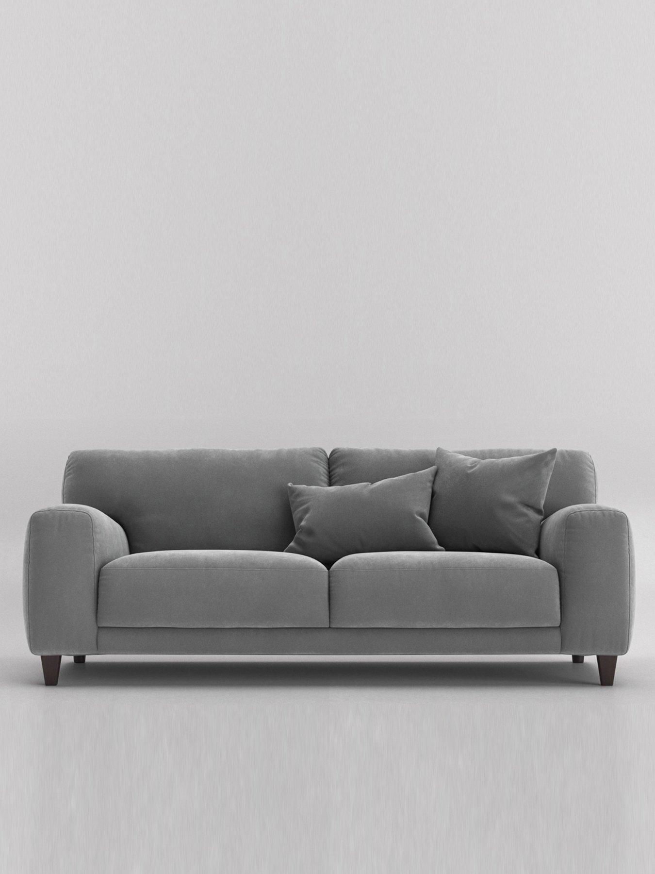 front image of swoon-edes-fabric-2-seater-sofa