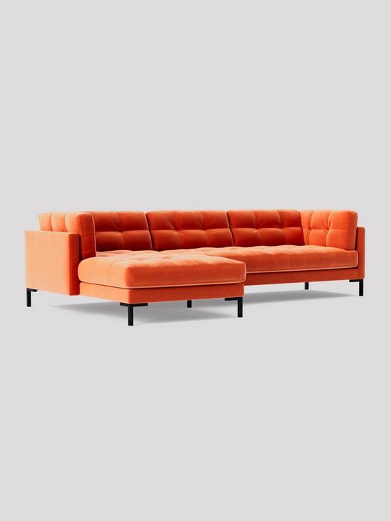 stillFront image of swoon-landau-fabric-left-hand-corner-sofa