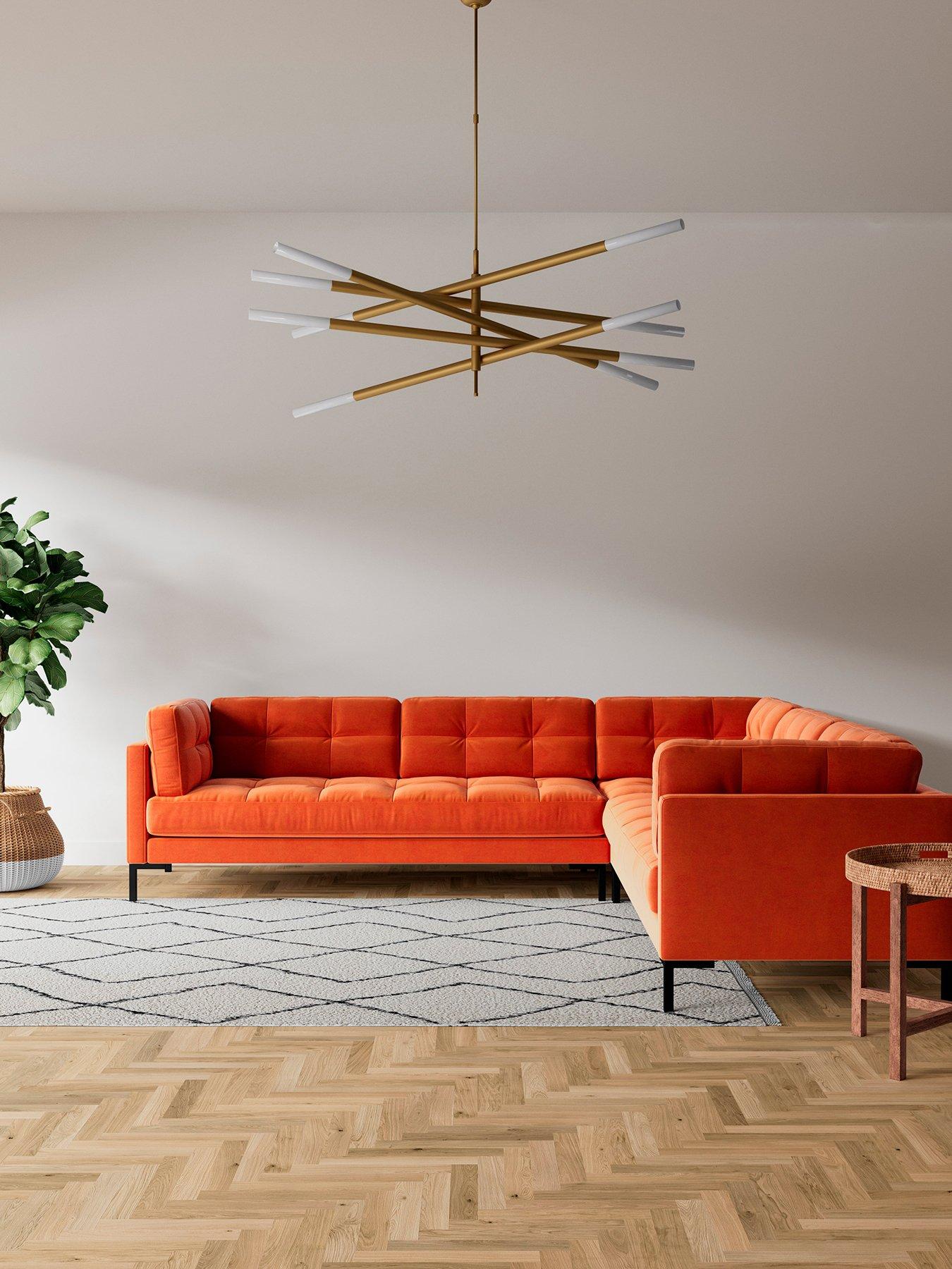  image of swoon-landau-fabricnbsp5-seater-corner-sofa