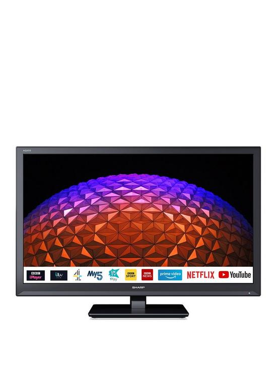 front image of sharp-24bc0k-24nbspinch-hd-ready-led-smart-tv-with-freeview-playnbsp--black