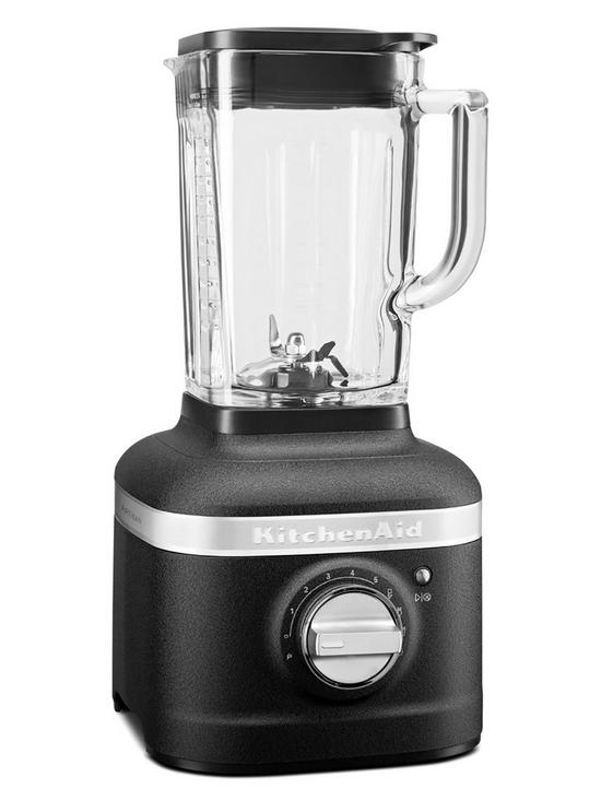 stillFront image of kitchenaid-k400-blender--iron-black-with-personal-jug