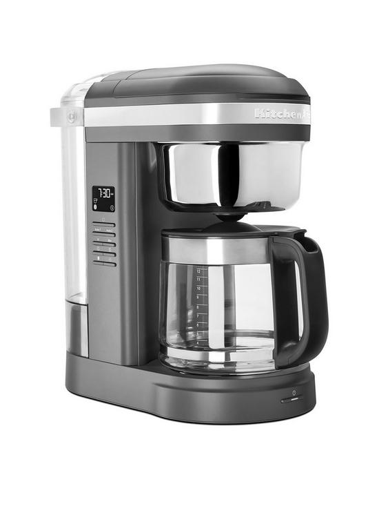 front image of kitchenaid-drip-coffee-maker-charcoal-grey