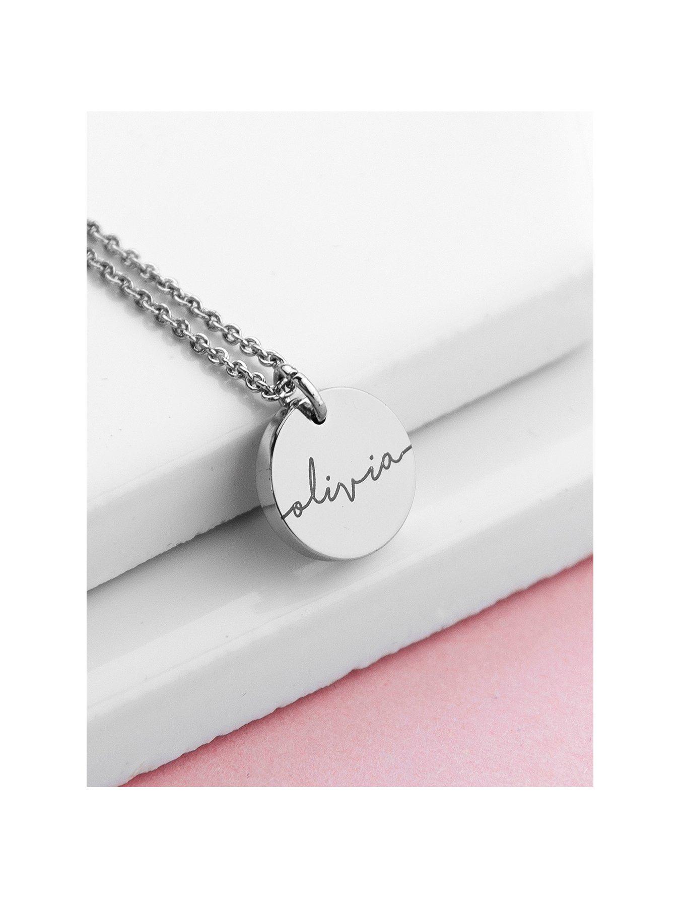 Image 1 of 3 of Treat Republic Personalised Disc Necklace
