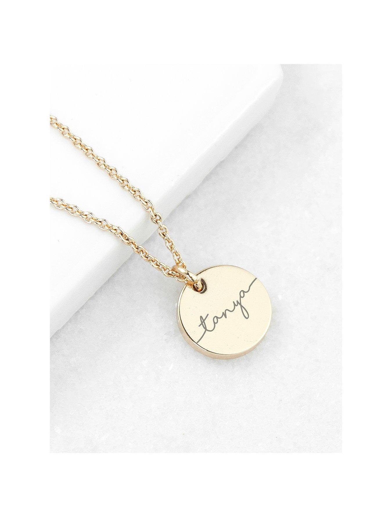Treat Republic Personalised Disc Necklace