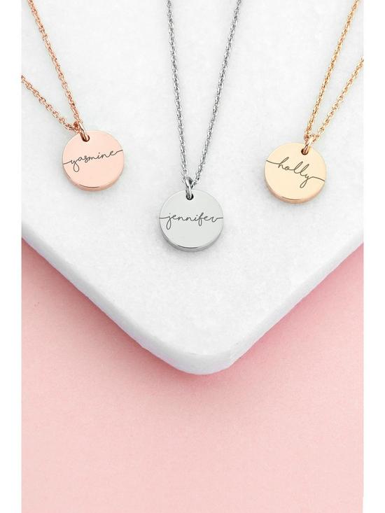back image of treat-republic-personalised-disc-necklace