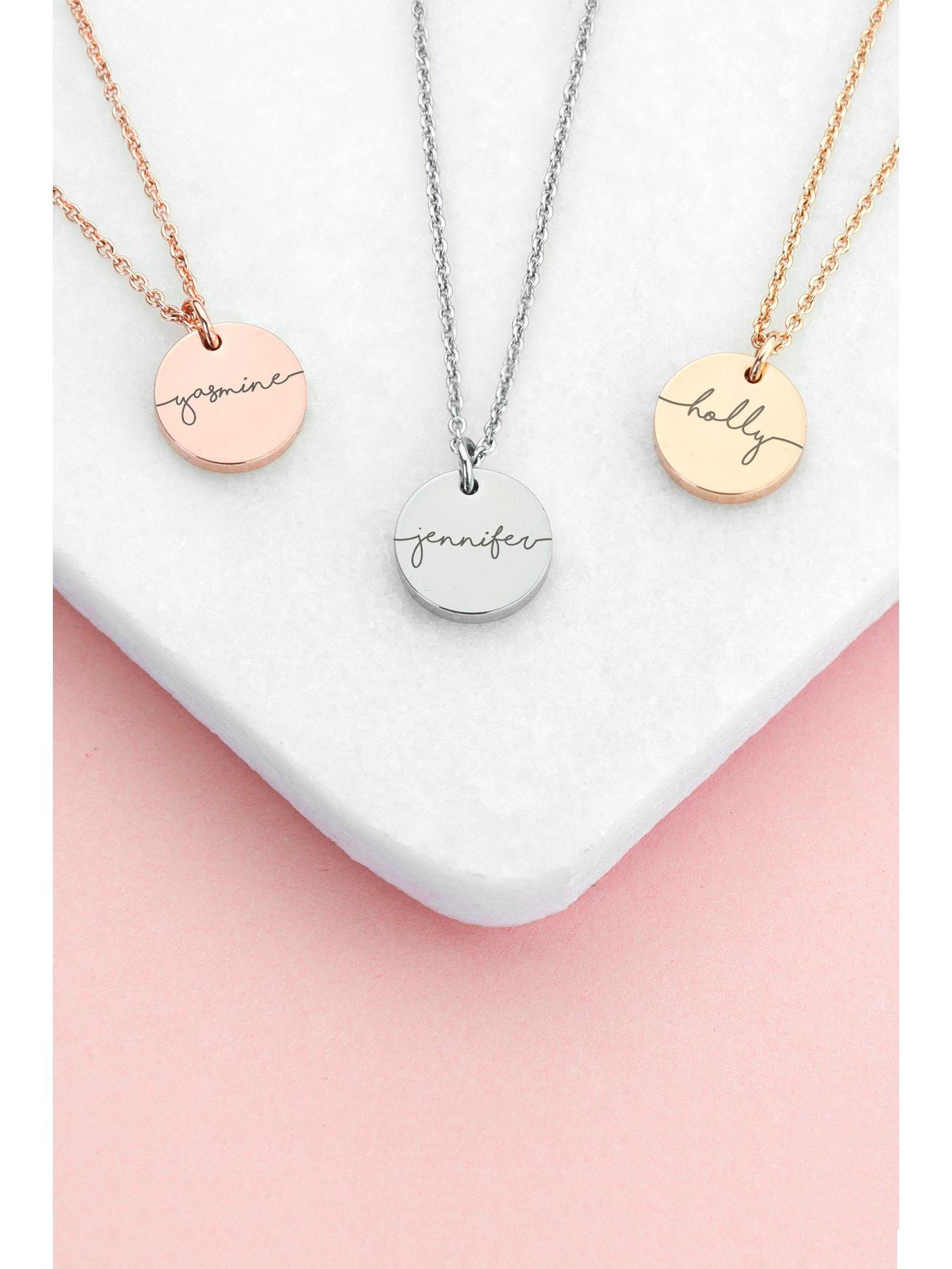Image 2 of 3 of Treat Republic Personalised Disc Necklace