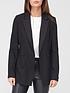  image of v-by-very-satin-lapel-double-breasted-blazer-black