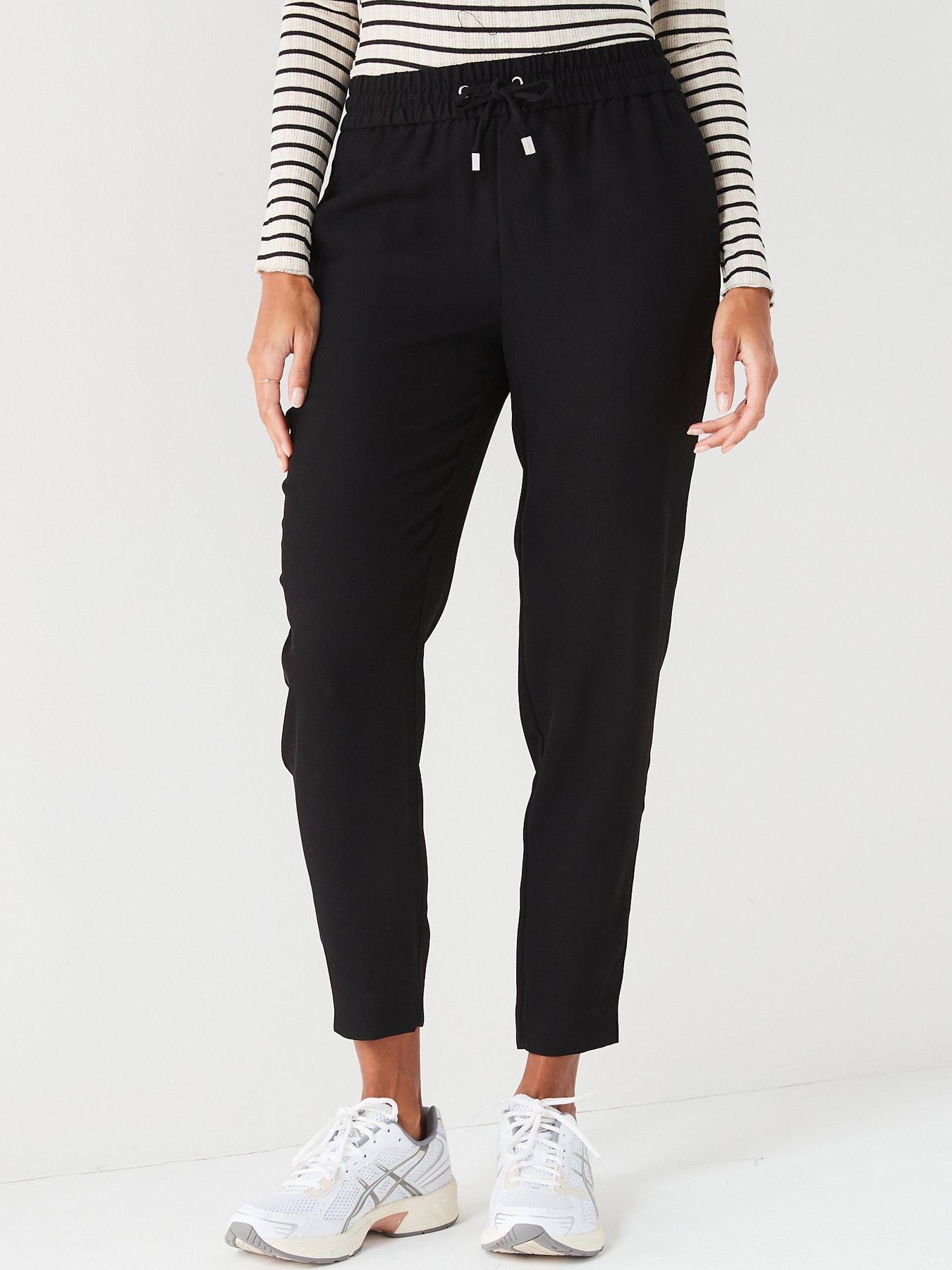 Black smart store joggers womens