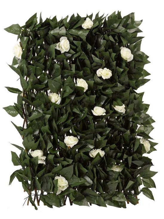 stillFront image of smart-garden-white-bloom-leaf-180-x-60cm-trellis