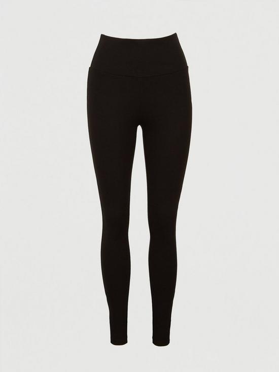 stillFront image of michelle-keegan-high-waist-thick-ponte-legging-black