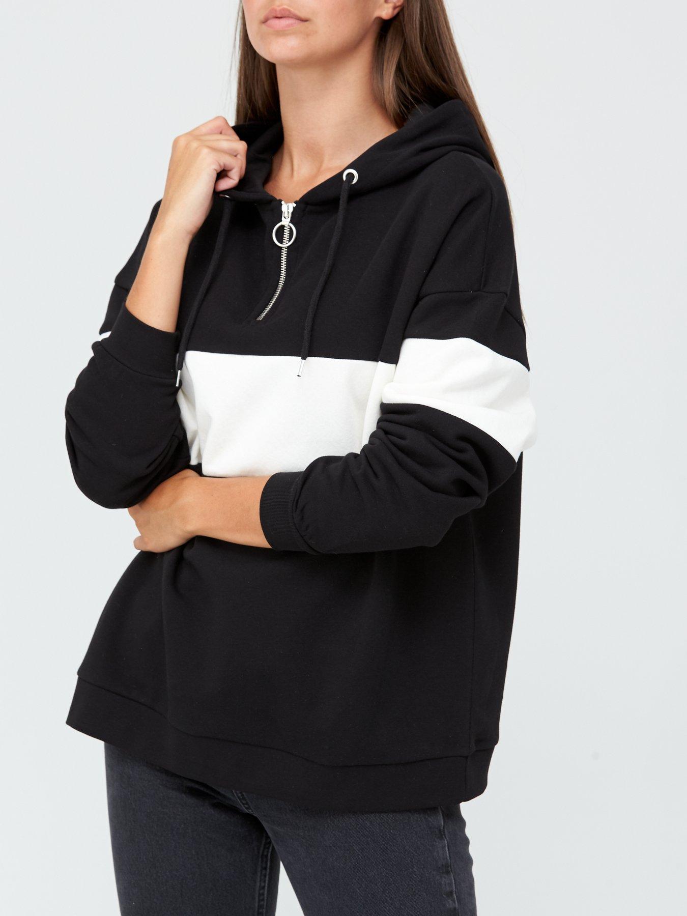 champion oversized sporty striped crew neck sweatshirt