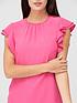  image of v-by-very-round-neck-short-sleeve-shell-top-pink