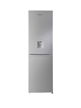 Hoover   Hvbf5182Awk 55Cm Wide, Frost Free Fridge Freezer With Water Dispenser - Silver