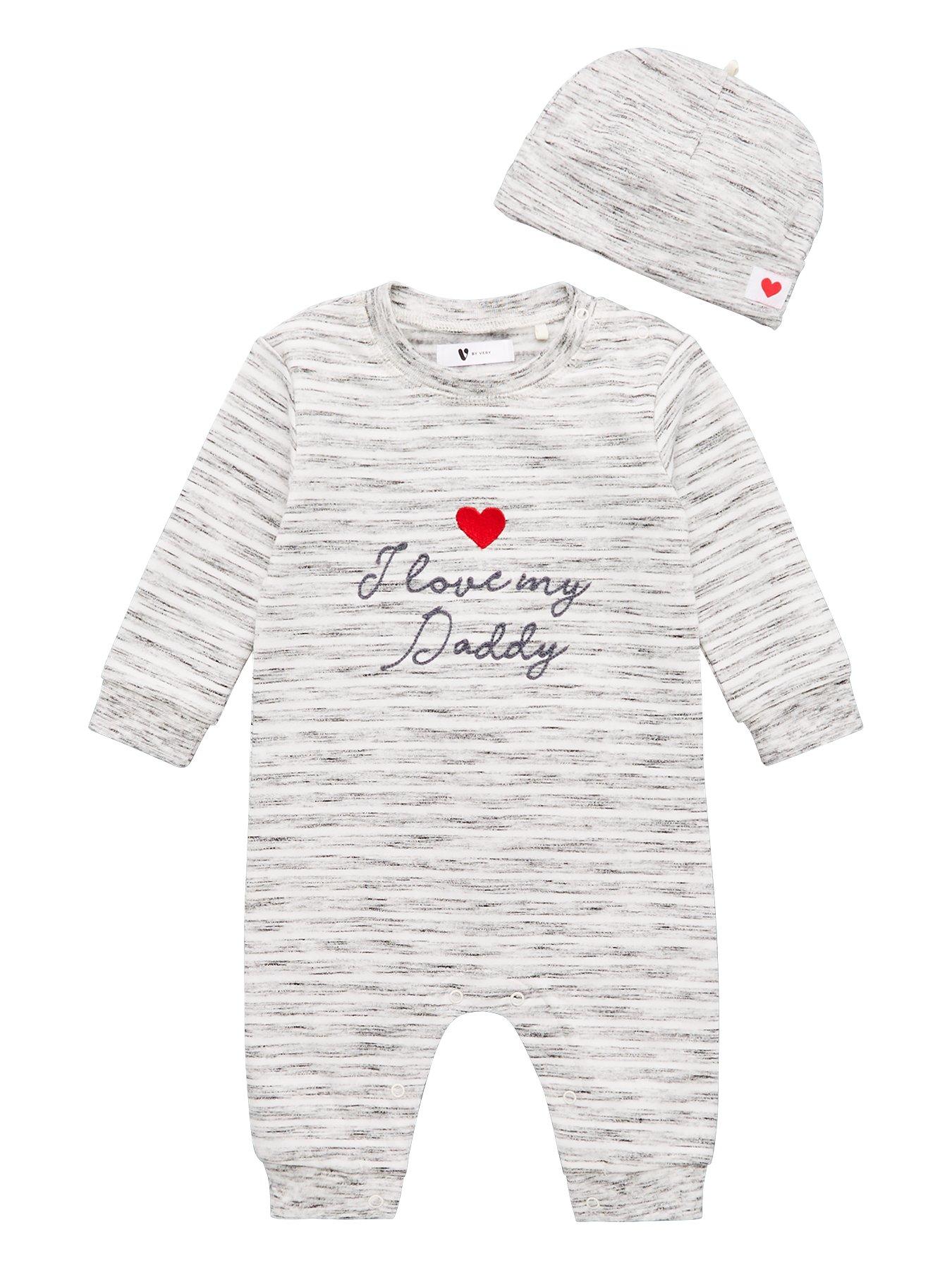 i love daddy baby clothes unisex