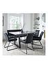 bronx-160-cm-concrete-effect-dining-table-with-1-bench-4-chairsstillFront