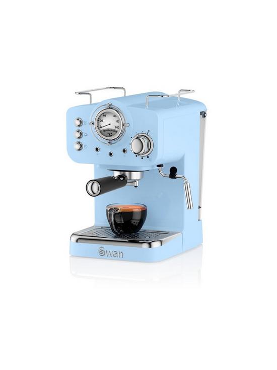 stillFront image of swan-retro-espresso-maker-blue