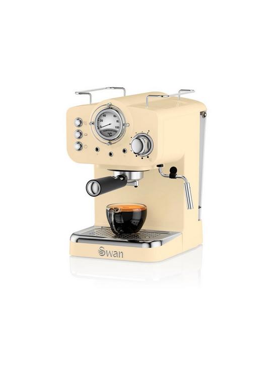 stillFront image of swan-retro-espresso-maker-cream