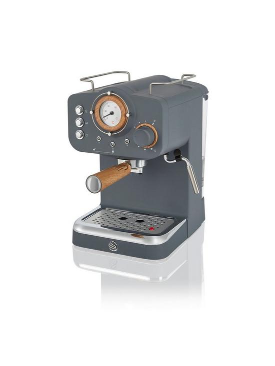 stillFront image of swan-nordic-espresso-machine-grey