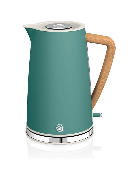 front image of swan-nordic-kettle-green