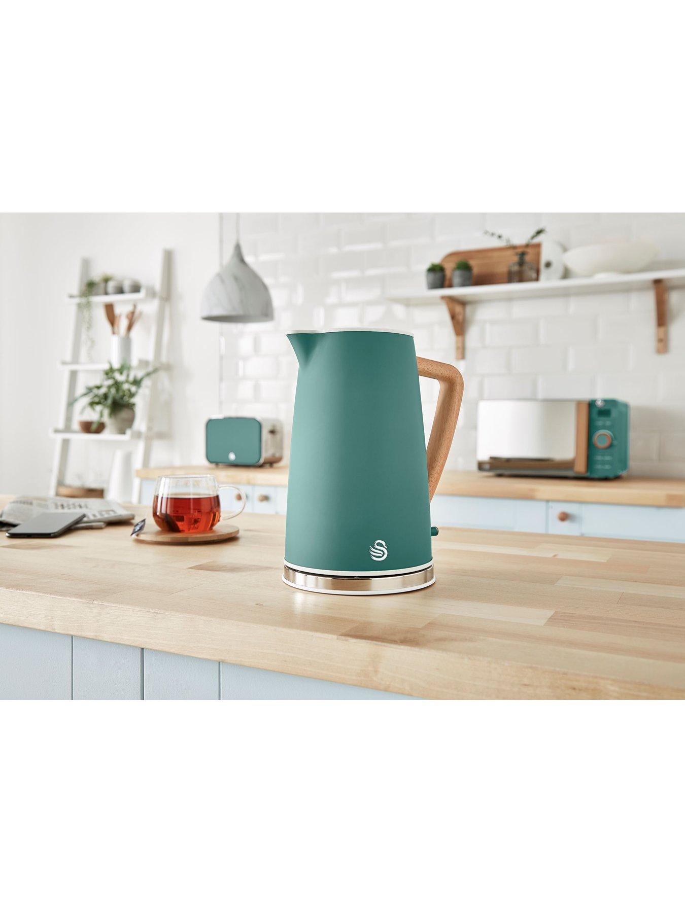  image of swan-sk14610gren-17l-nordic-cordless-jug-kettle-green