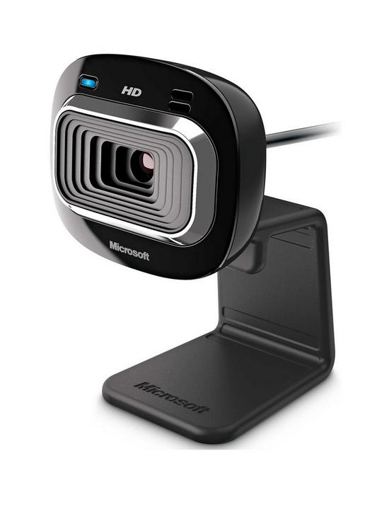 front image of microsoft-lifecam-hd-3000-usb-webcam-720p-hd-microphone