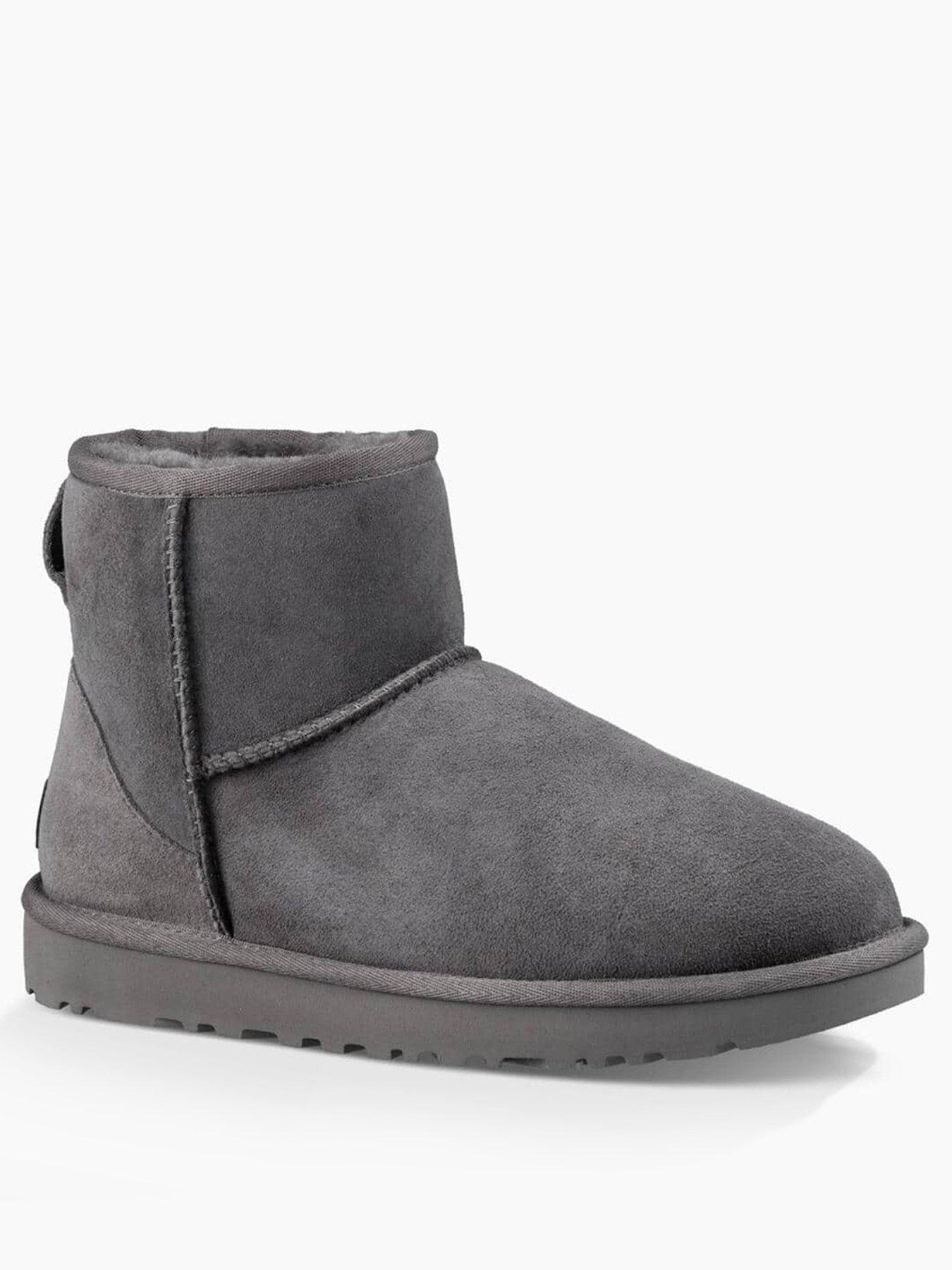 ugg boots grey mini