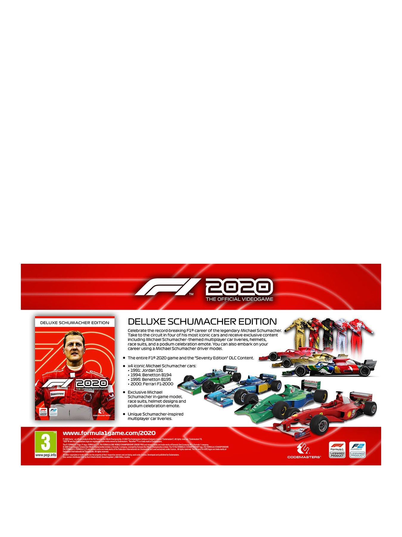 Playstation 4 F1 2020 Deluxe Schumacher Edition Ps4 Littlewoods Com