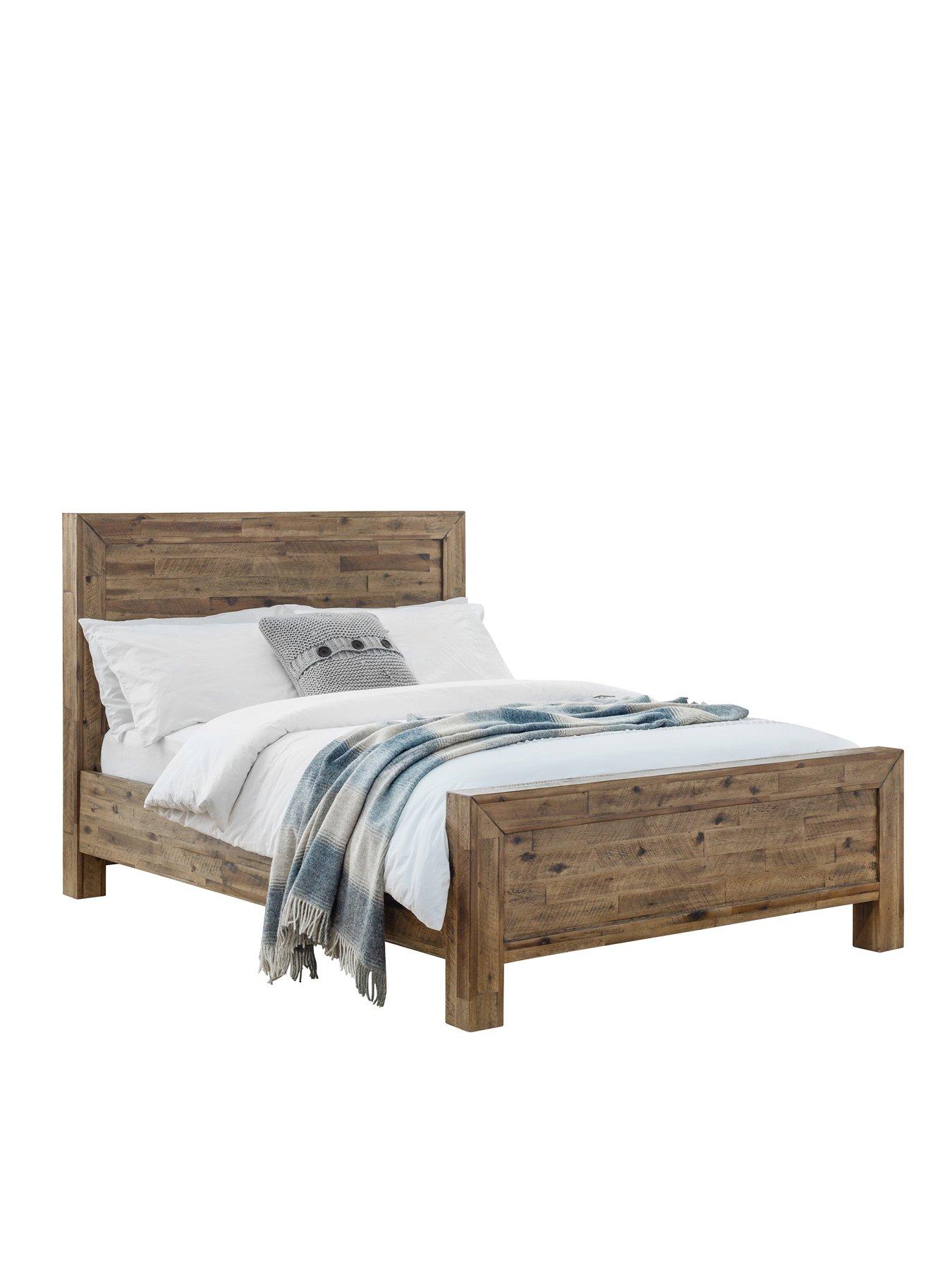  image of julian-bowen-hoxtonnbspwooden-bed-solid-acacia
