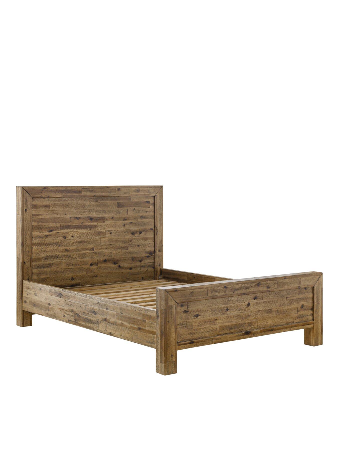  image of julian-bowen-hoxtonnbspwooden-bed-solid-acacia