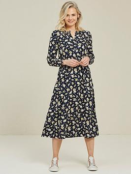Fat Face Fat Face Keira Summer Daisy Ditsy Dress - Navy Picture