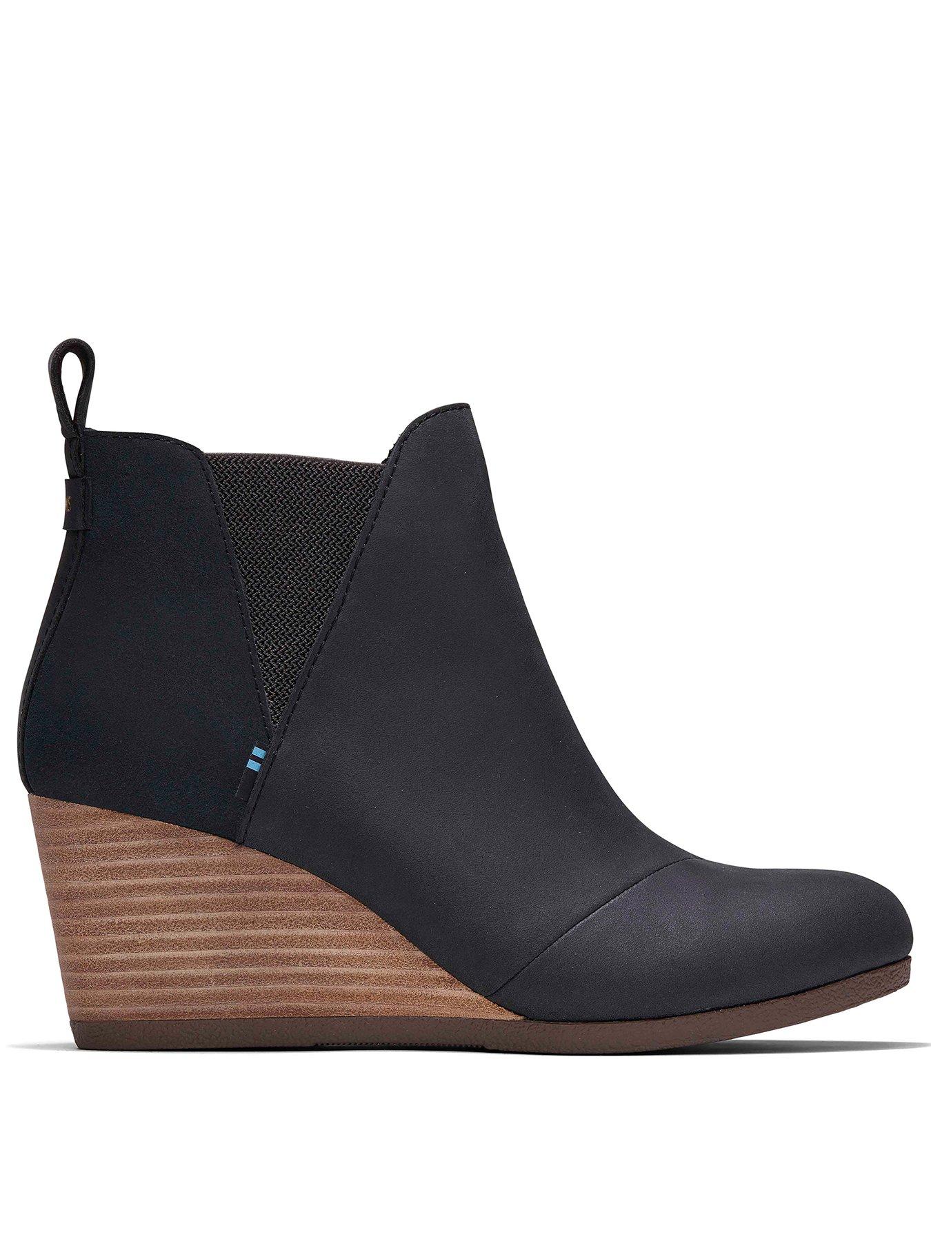 toms wedge ankle boots